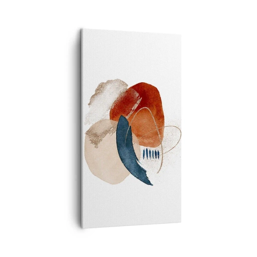 Canvas picture - Oval Composition - 45x80 cm