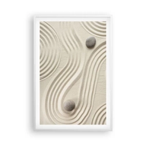 Poster in white frmae - Touch of Warmth - 61x91 cm