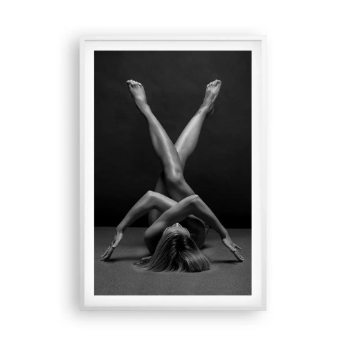 Poster in white frmae - Geometry of Nakedness - 61x91 cm