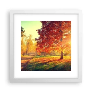 Poster in white frmae - Ginger Is Beautiful - 30x30 cm