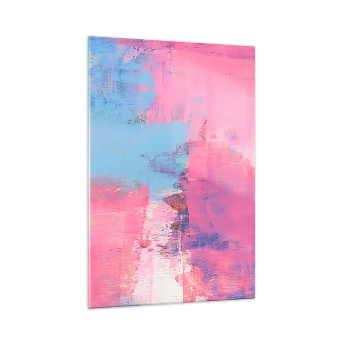 Glass picture - Pink, Blue and a Pinch of Light - 70x100 cm
