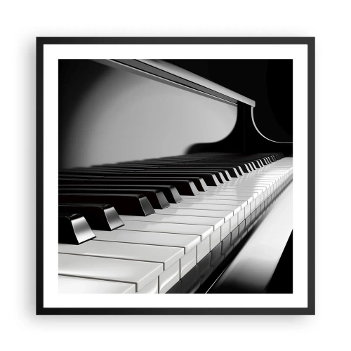 Poster in black frame - Harmony of Shapes and Colours - 60x60 cm
