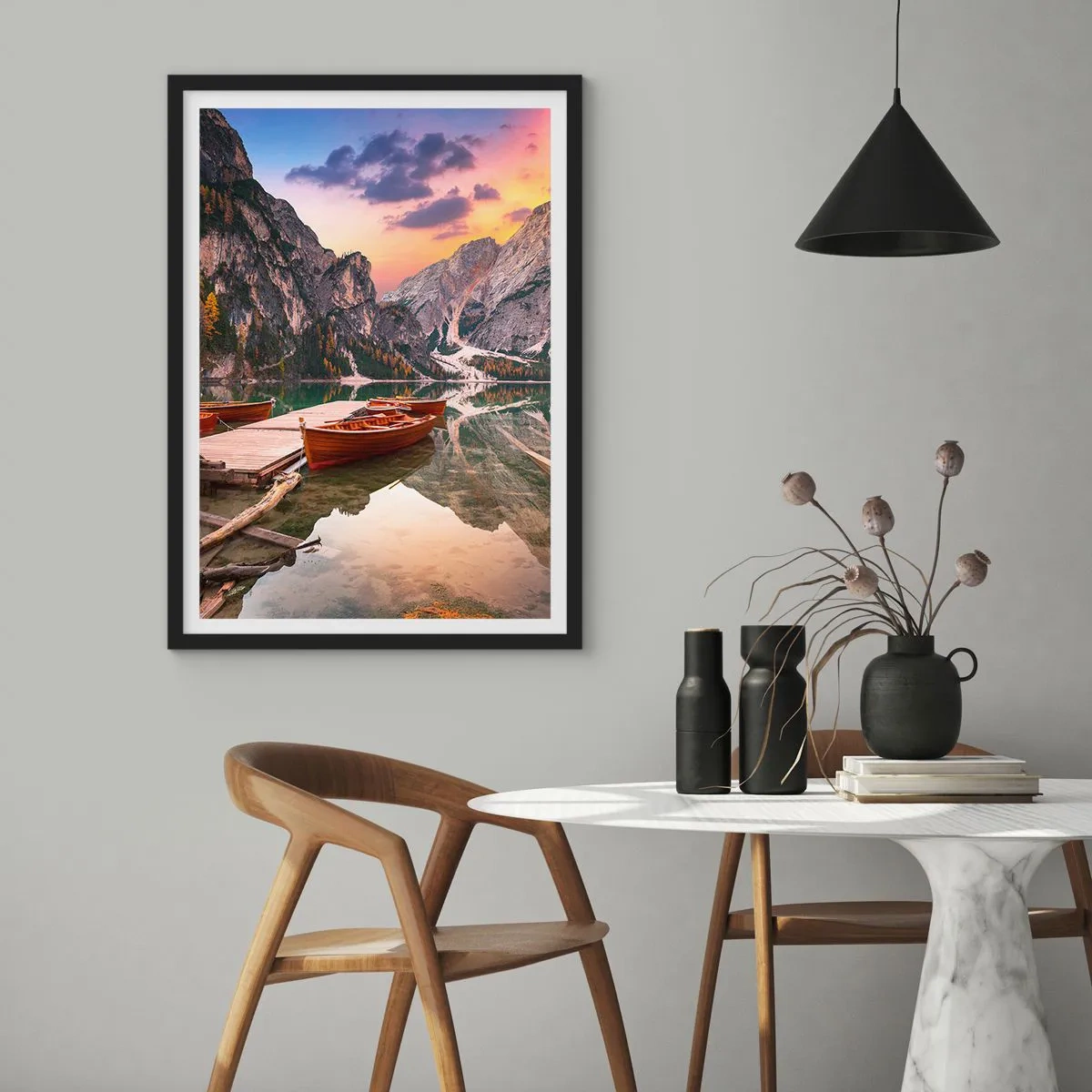 Poster in black frame - Promise of a Day - 70x100 cm