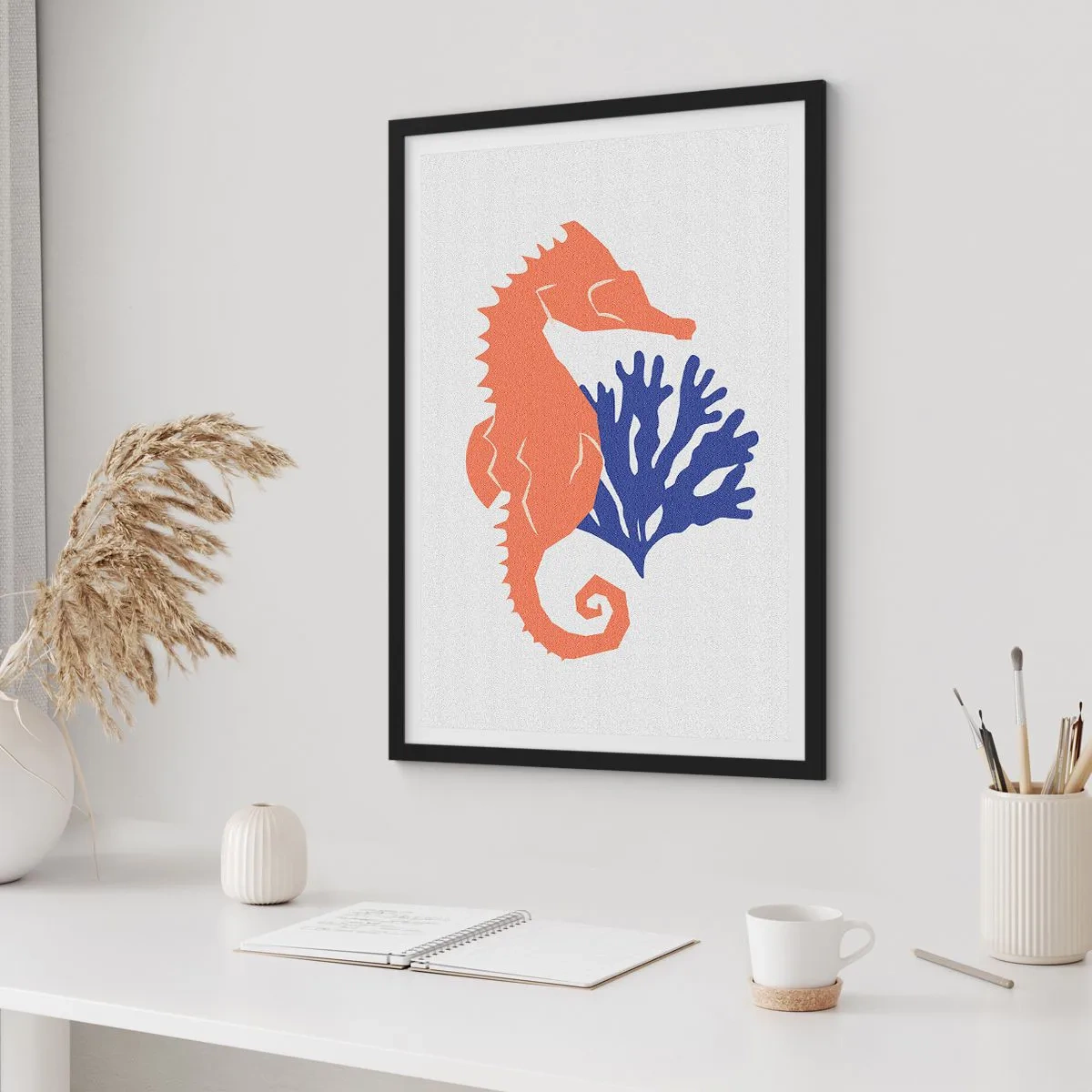 Poster in black frame - In Underwater Meadow - 40x50 cm