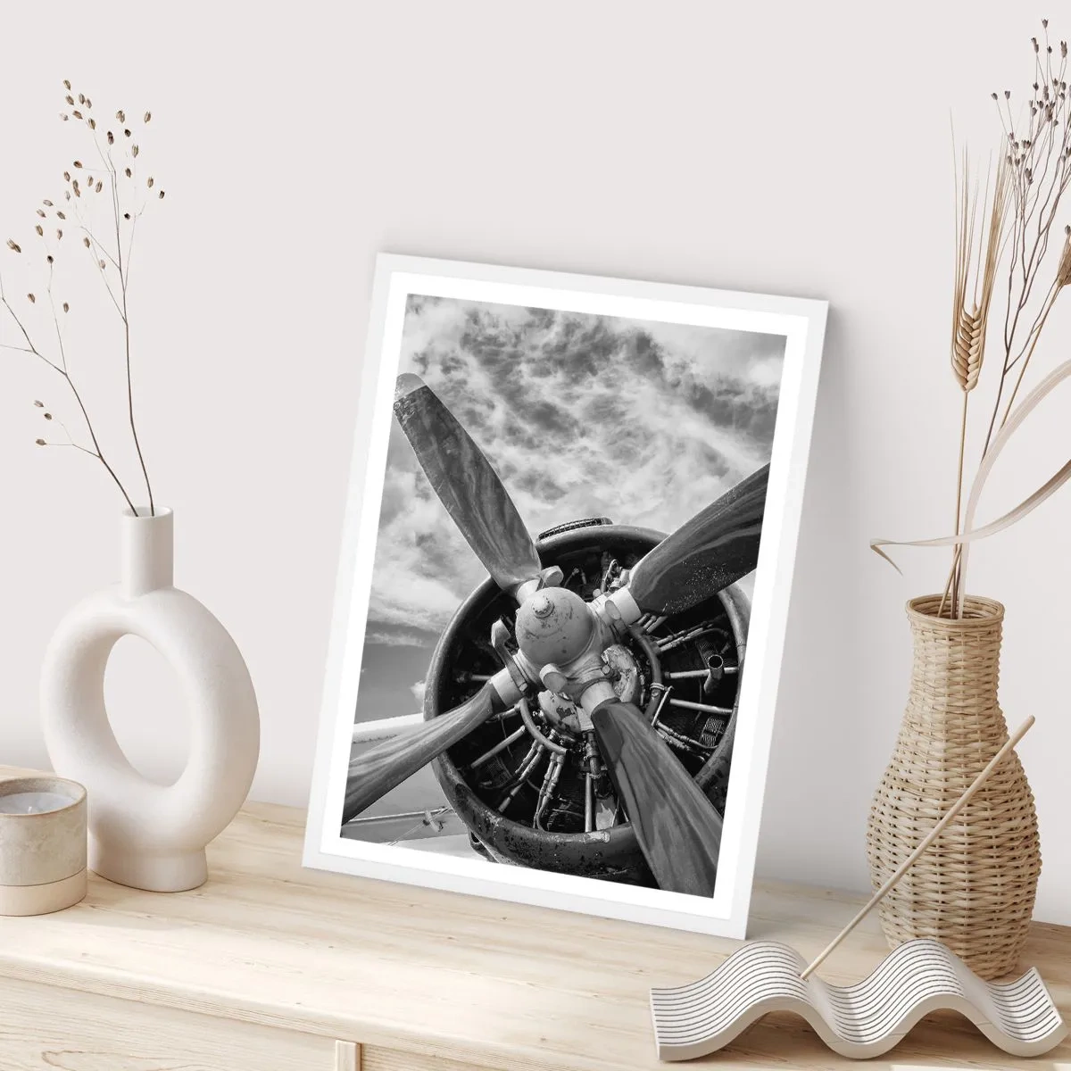 Poster in white frmae - Conquerer of the Skies - 30x40 cm