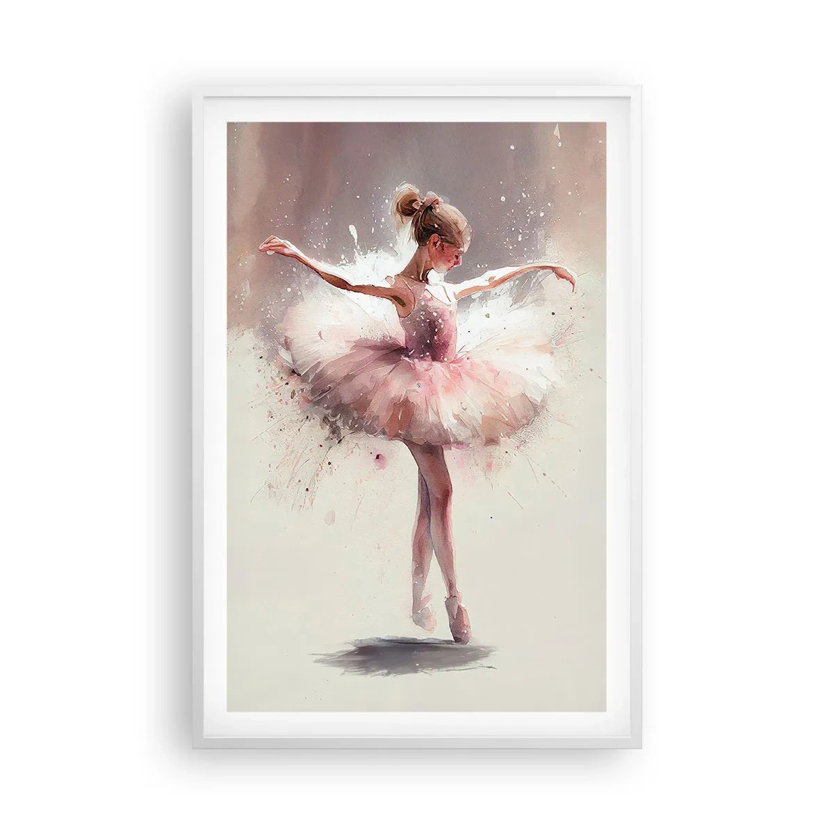 Poster in white frmae - Like a Young Bird - 61x91 cm