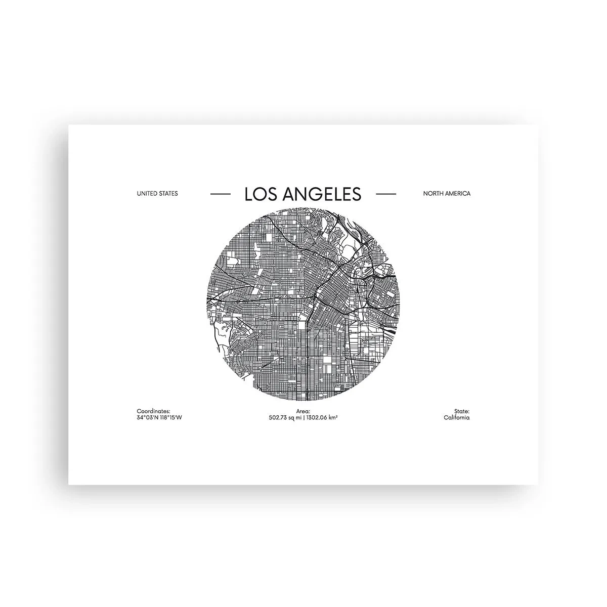 Poster - Anatomy of Los Angeles - 40x30 cm