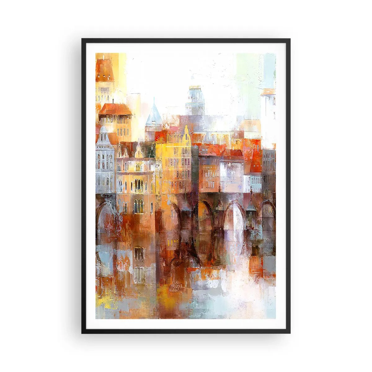 Poster in black frame - Under The Bridge It Is Also Pretty - 70x100 cm