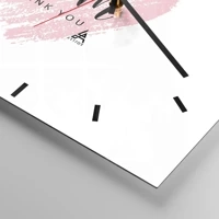 Clock face with lines