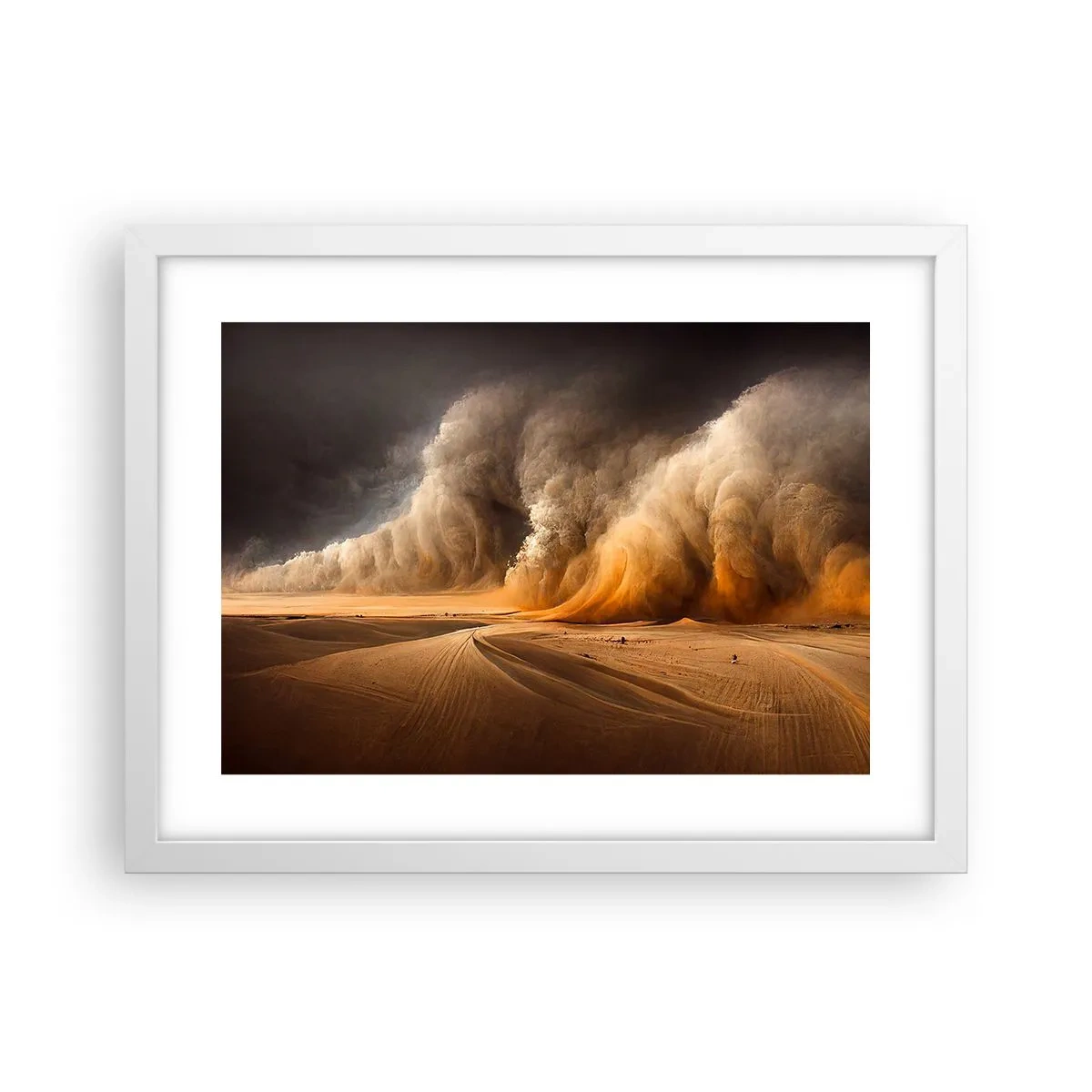Poster in white frmae - Rage of the Desert - 40x30 cm