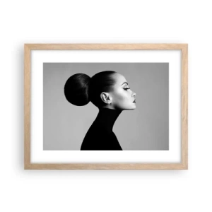 Poster in light oak frame - Modern Nefretete - 40x30 cm