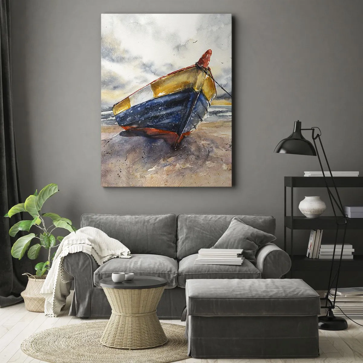 Canvas picture - Rest On the Shore - 80x120 cm