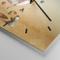 Clock face with lines