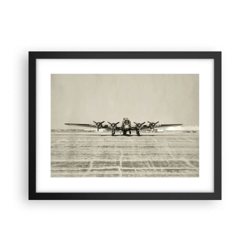 Poster in black frame - Ready as Always - 40x30 cm