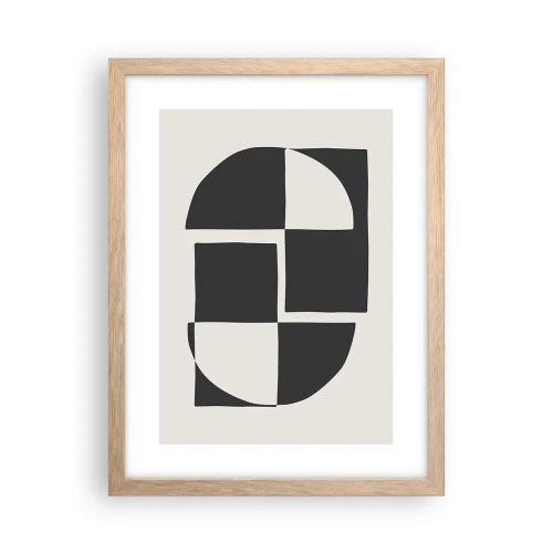 Poster in light oak frame - Antithesis-Synthesis - 30x40 cm