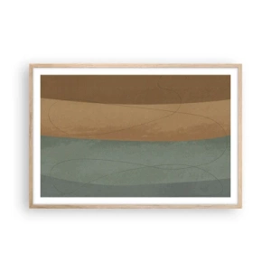 Poster in light oak frame - Horizontal Compostion - 91x61 cm