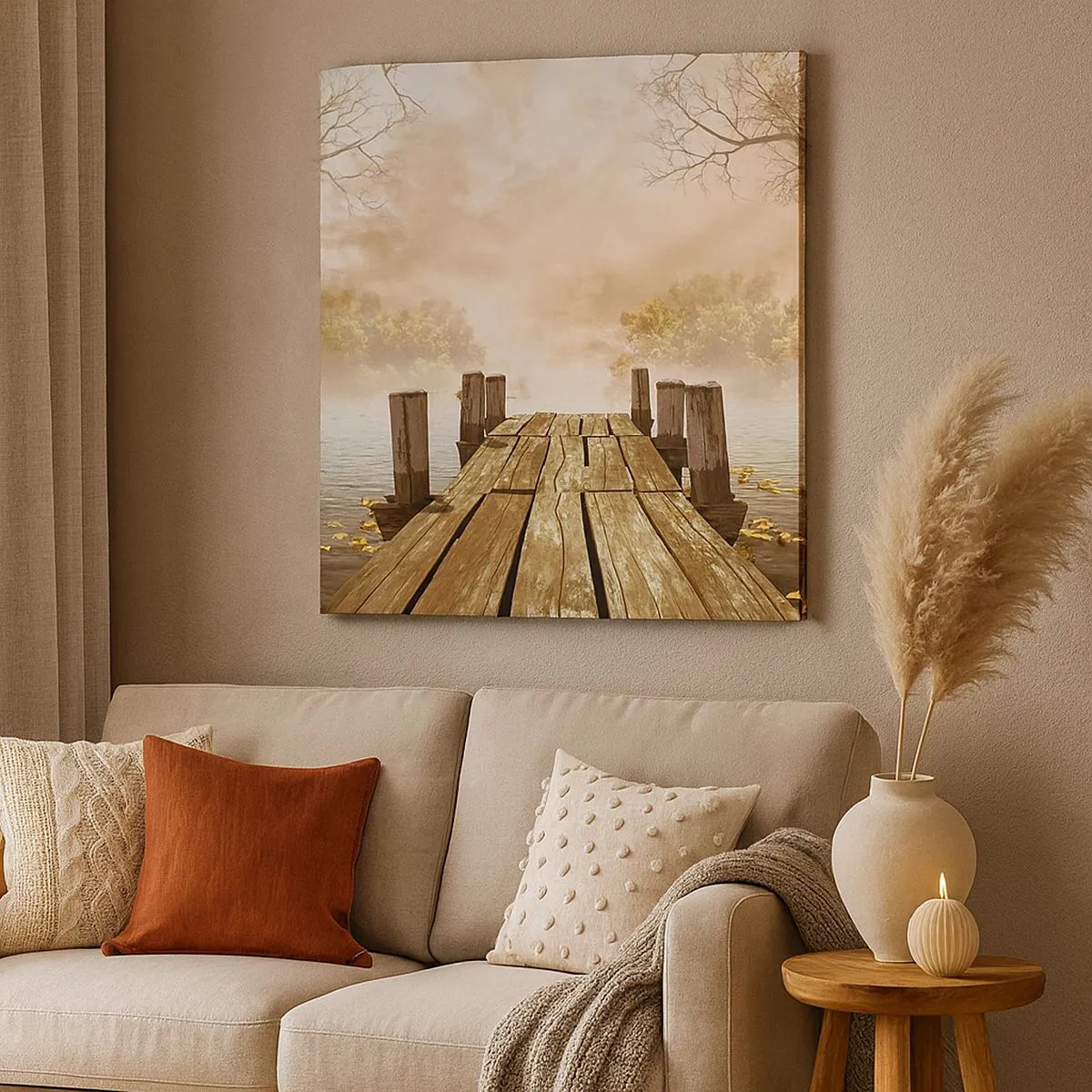 Canvas picture - Gentle Sadness of Autumn - 30x30 cm