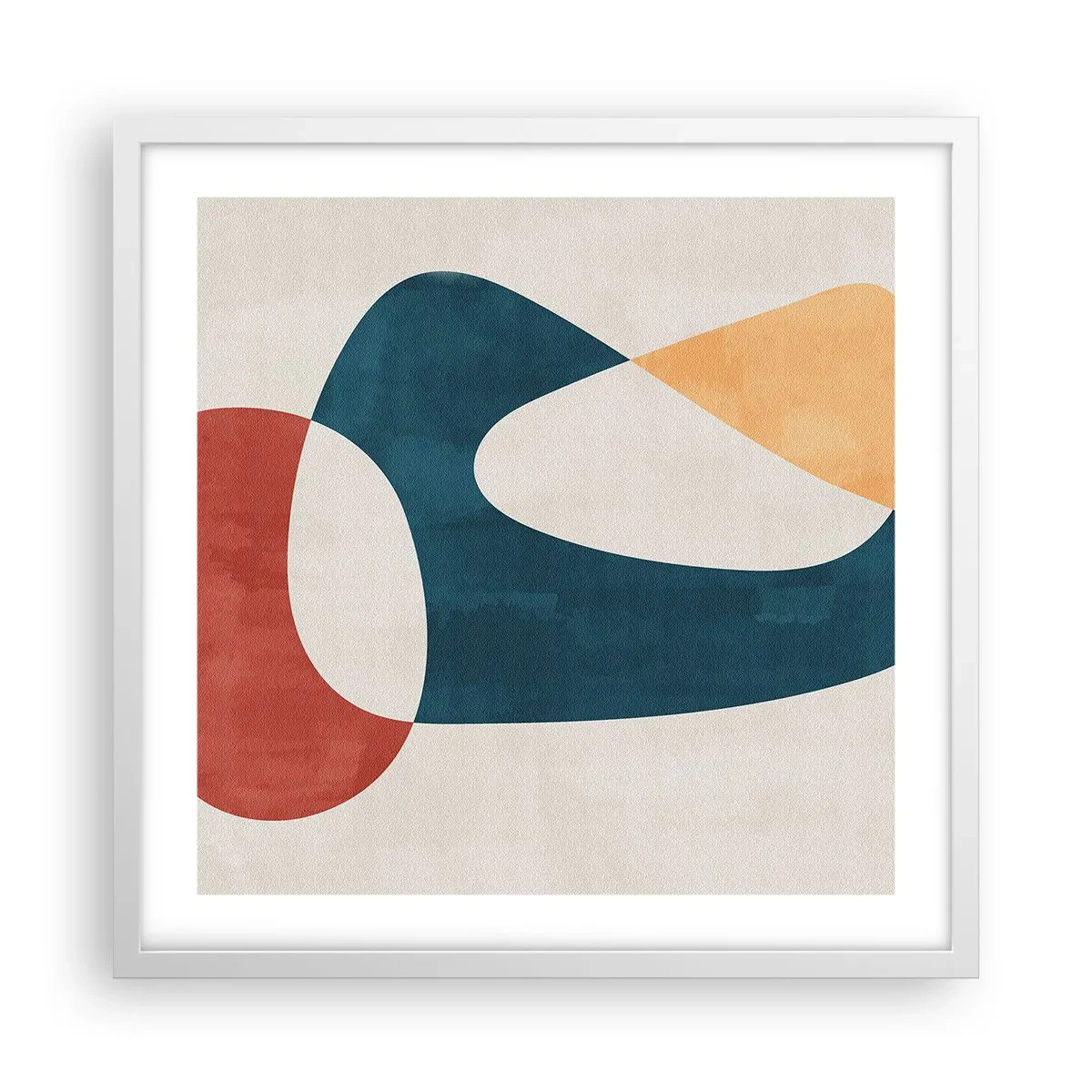 Poster in white frmae - Influences and Metamorphoses - 50x50 cm