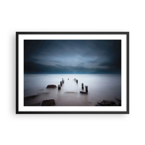 Poster in black frame - Pensive Lake - 70x50 cm