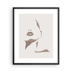 Poster in black frame - Created with Light and Shadow - 40x50 cm