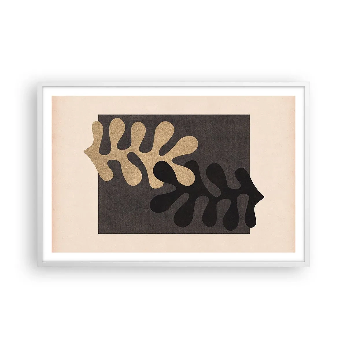 Poster in white frmae - Absence and Completion - 91x61 cm