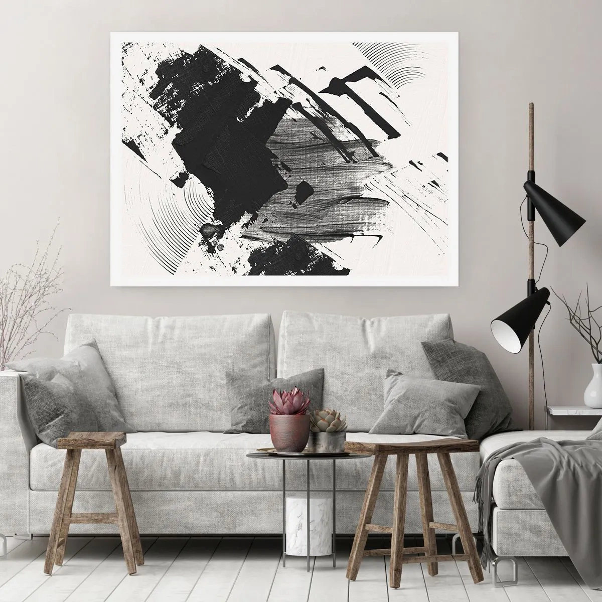 Poster - Abstract - Expression of Black - 91x61 cm