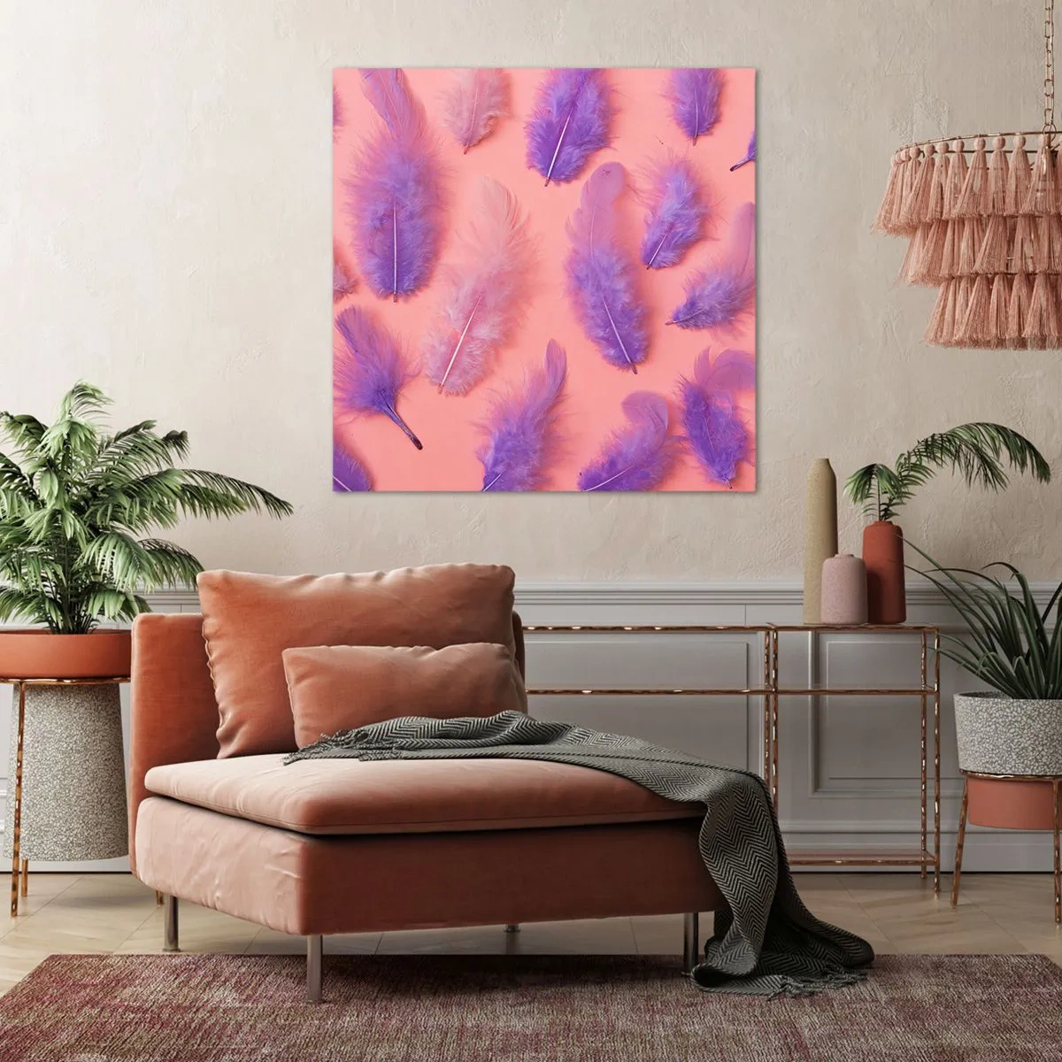 Canvas picture - Lilac Bird of Desire - 50x50 cm