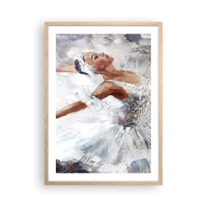 Poster in light oak frame - Delicate and Light As a Tulle - 50x70 cm