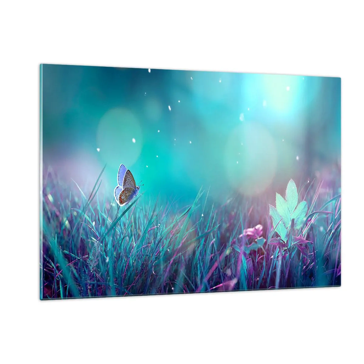 Glass picture - Secret Life of a Meadow - 120x80 cm