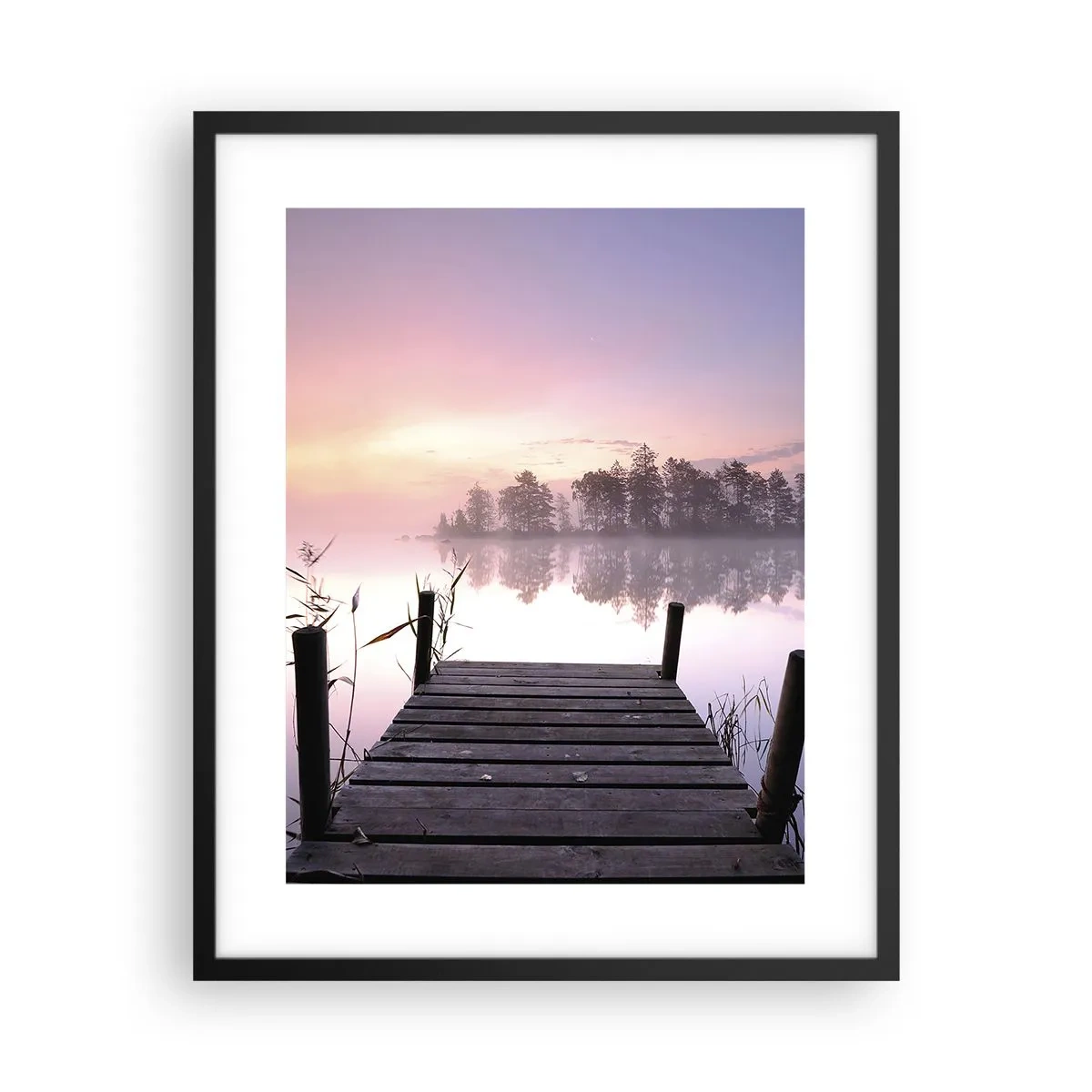 Poster in black frame - Out from a Lilac Fog… - 40x50 cm