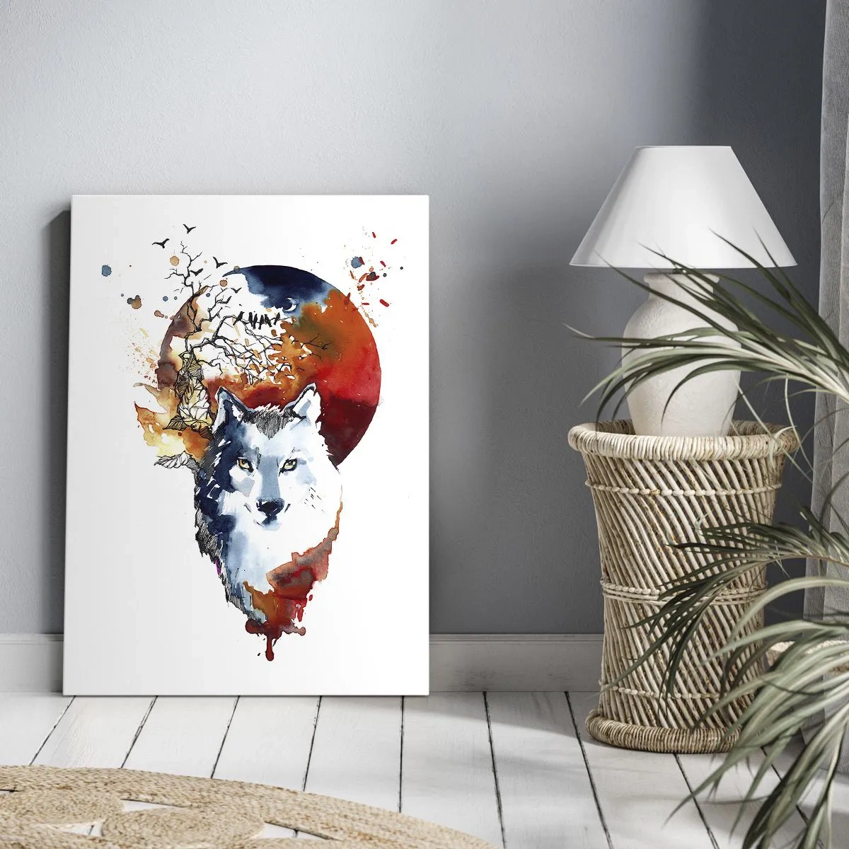 Canvas picture - Face to Face With the Night - 65x120 cm