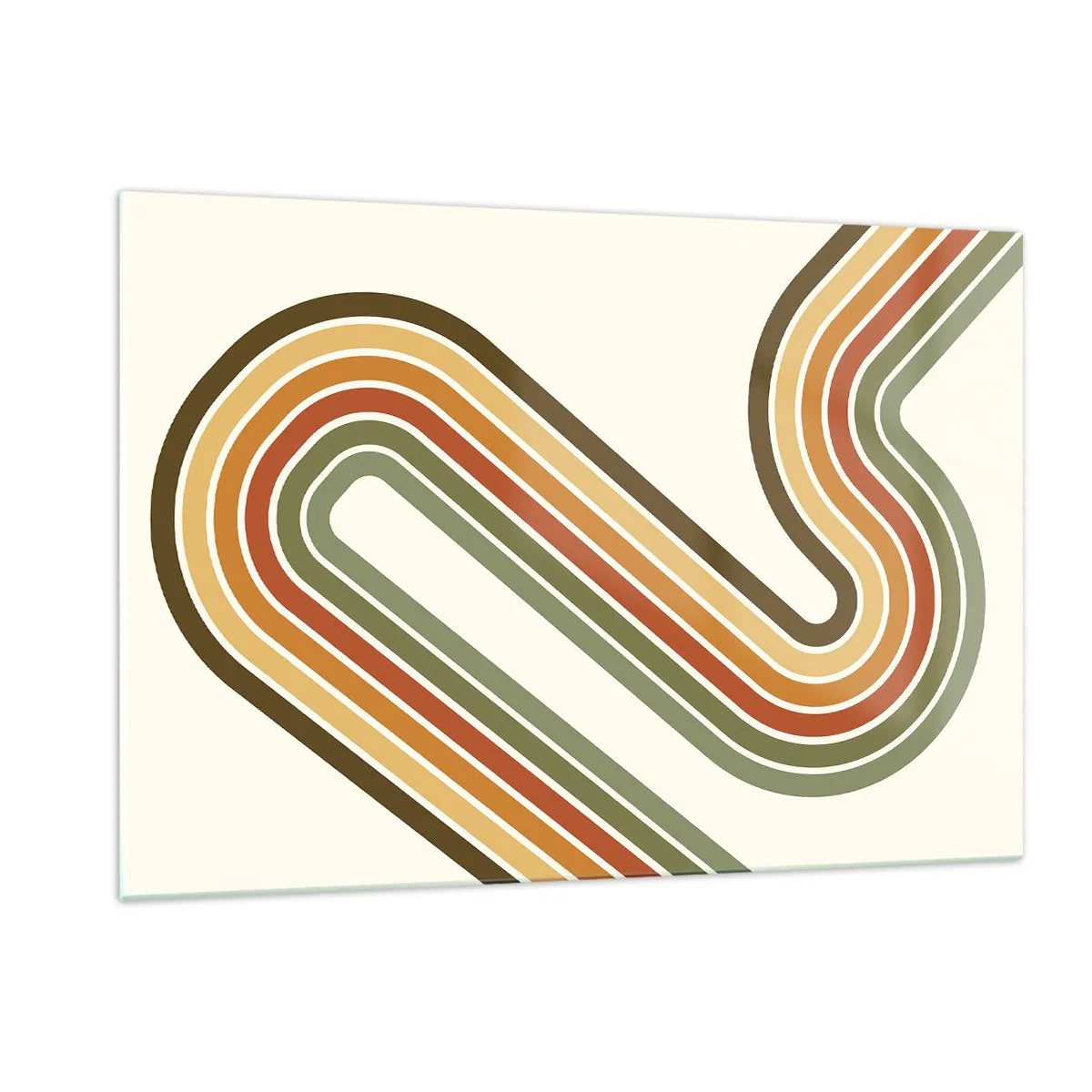 Glass picture - Zigzaging towards the Goal - 120x80 cm