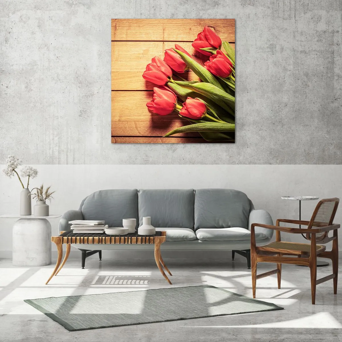 Glass picture - Spring Confession - 70x70 cm