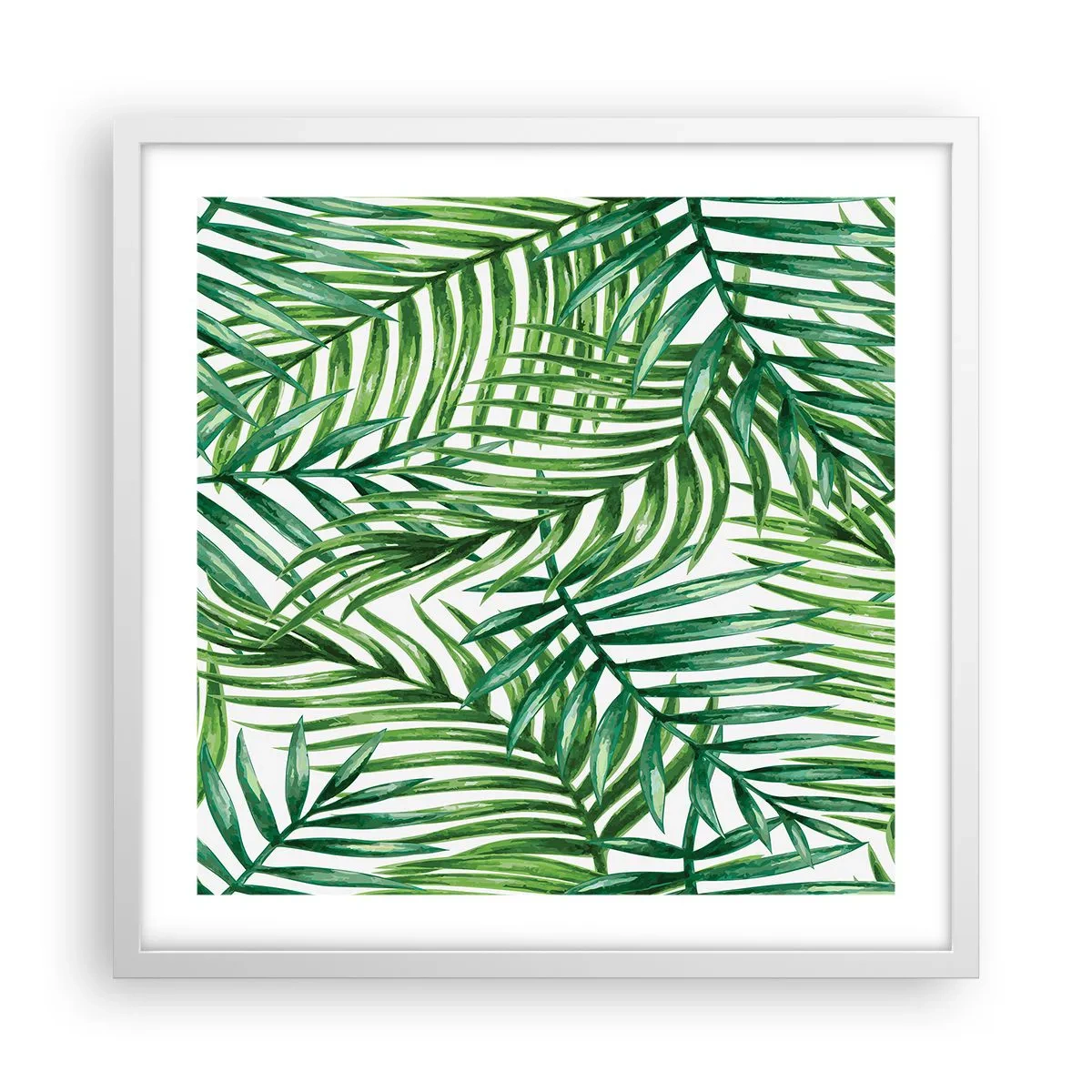 Poster in white frmae - Under the Green Canopy - 50x50 cm
