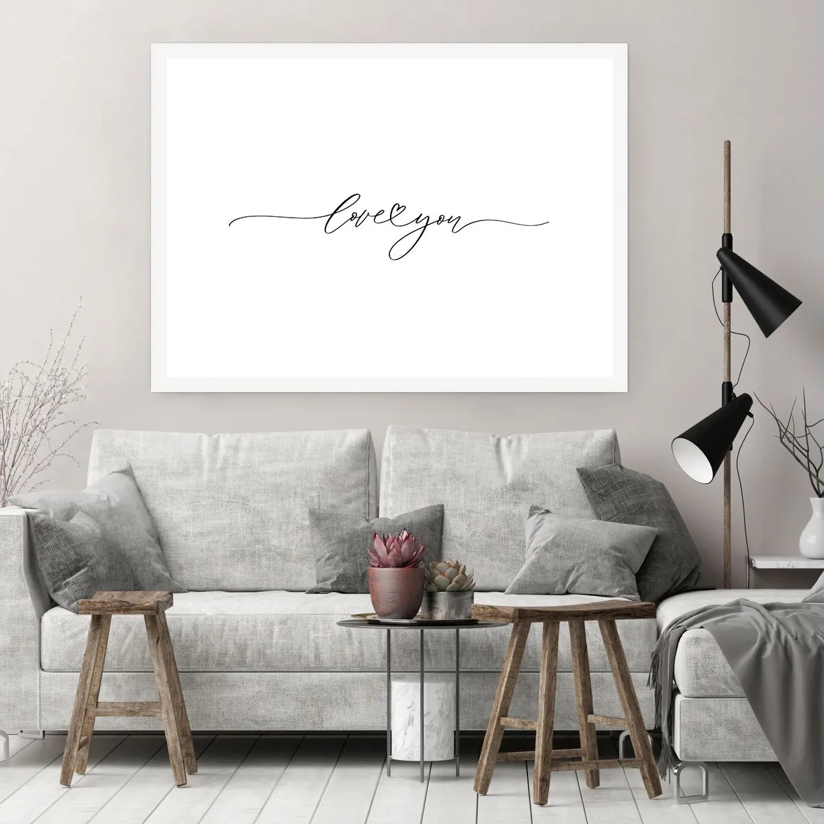 Poster - Black on White - 40x30 cm