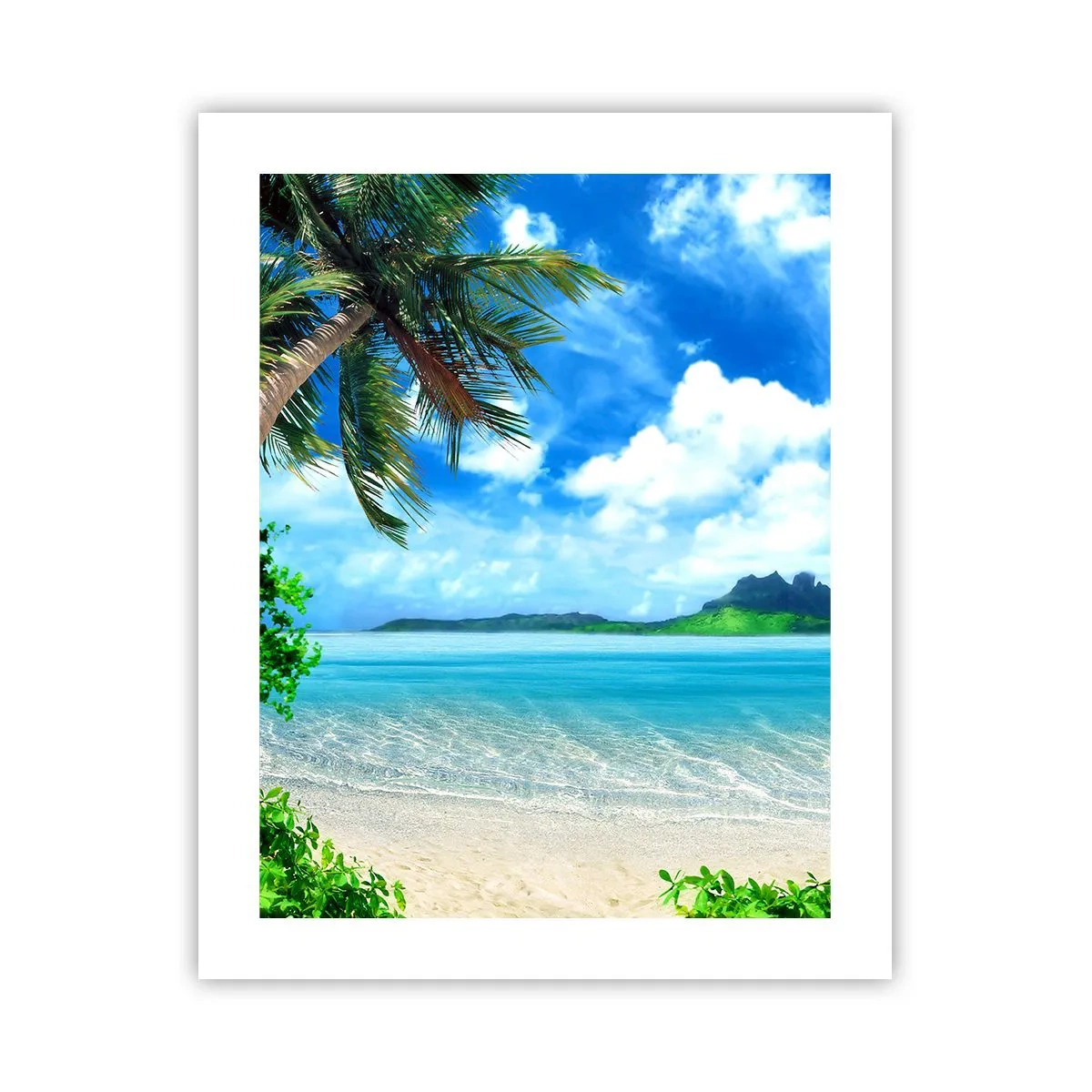 Poster - Blue Tropics - 40x50 cm