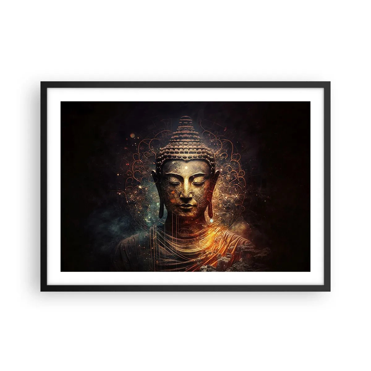 Poster in black frame - Spiritual Balance - 70x50 cm