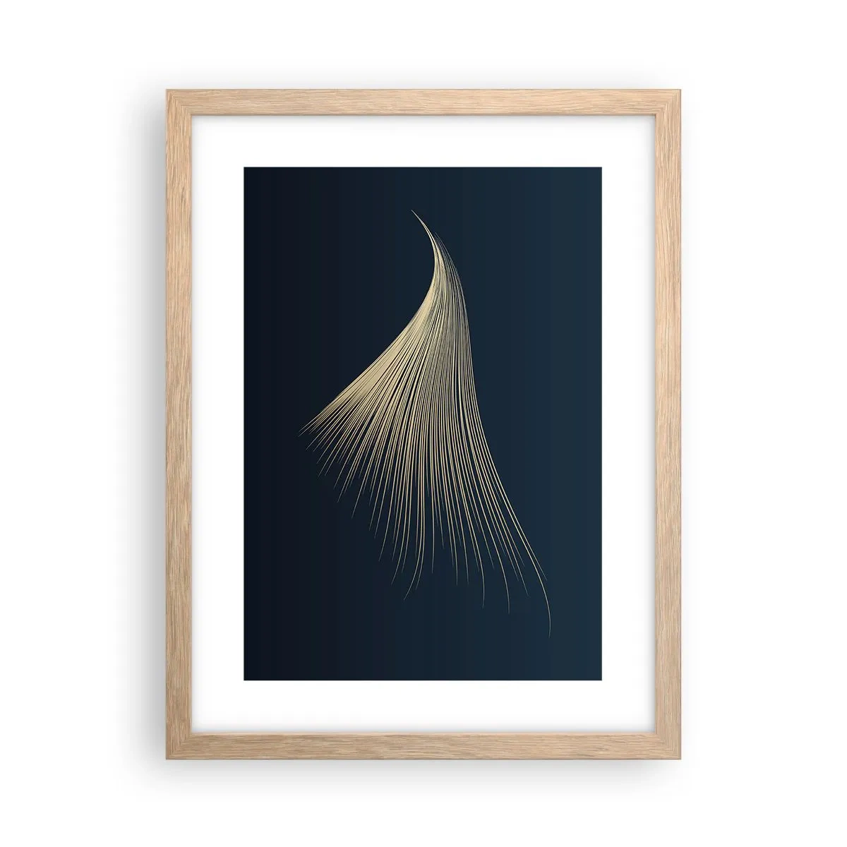 Poster in light oak frame - Like Angel's Hair - 30x40 cm