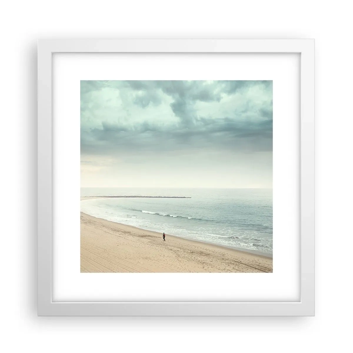 Poster in white frmae - In Search of Quiet - 30x30 cm