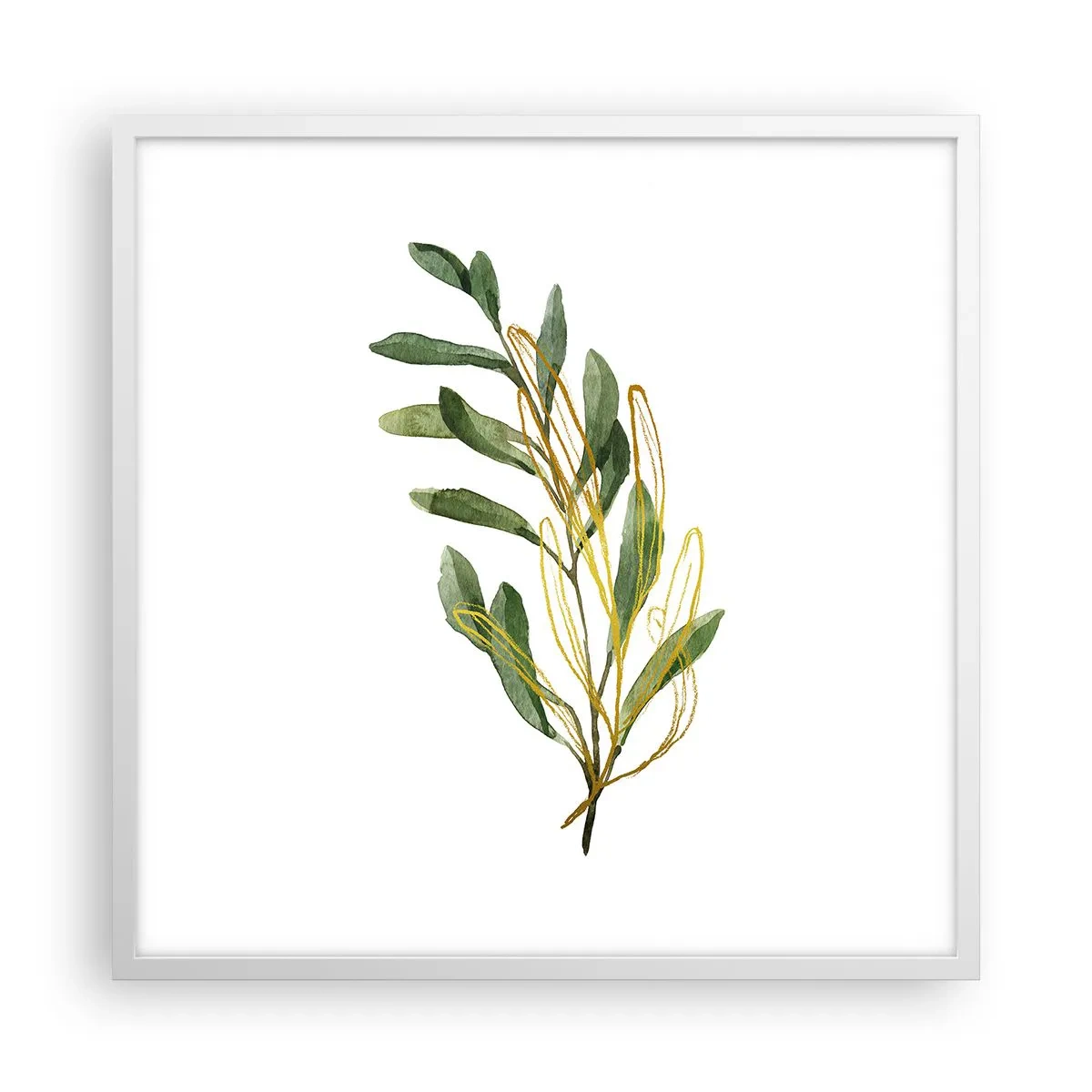 Poster in white frmae - All that Is Good - 60x60 cm