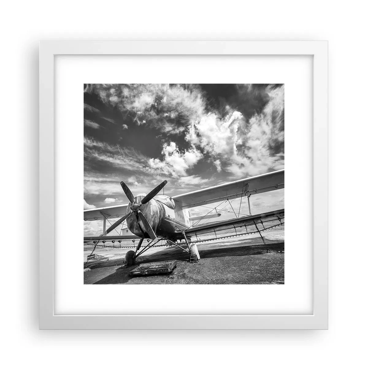 Poster in white frmae - I Can't Wait! - 30x30 cm