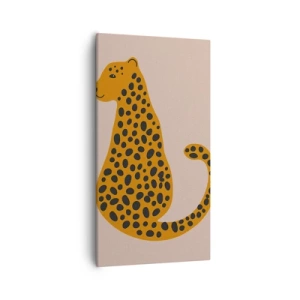 Canvas picture - Leopard Print Is Fashionable - 55x100 cm