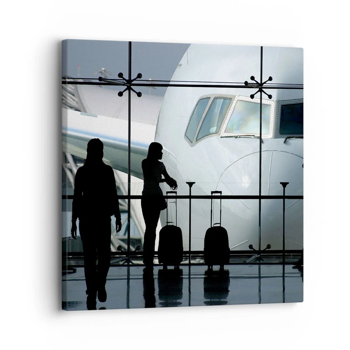 Canvas picture - Via a Vis at the Aiport - 30x30 cm
