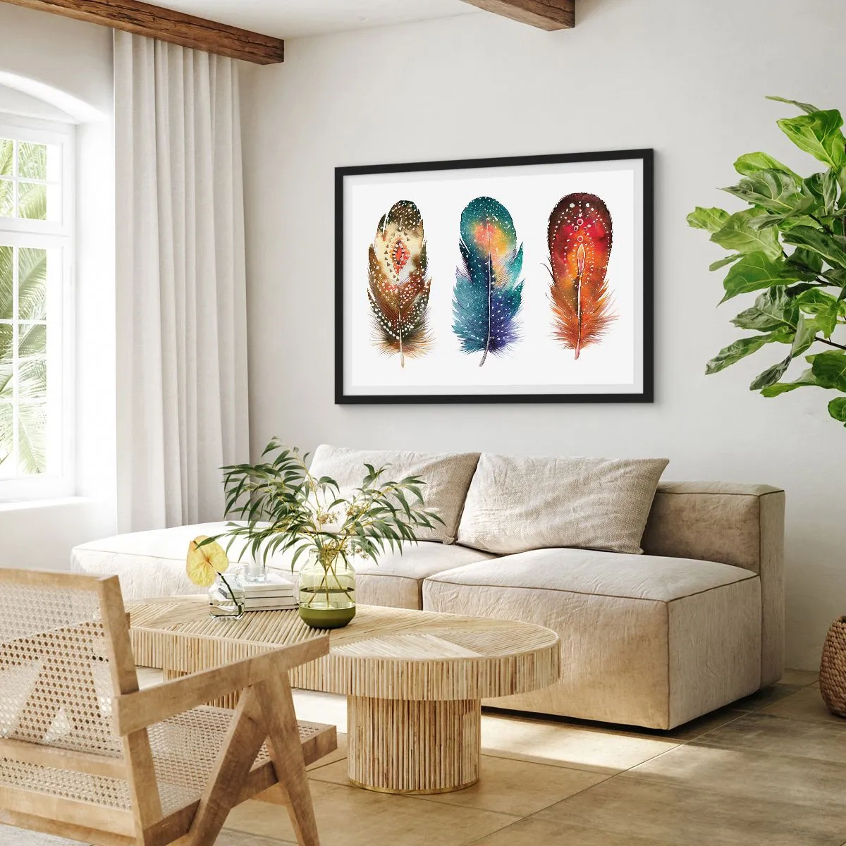 Poster in black frame - Rituals, Customs, Secrets - 70x50 cm