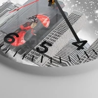 Clock face with numbers