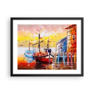 Poster in black frame - Happy Comeback - 50x40 cm