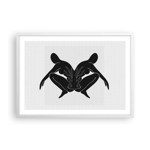 Poster in white frmae - Mutual Soul - 70x50 cm