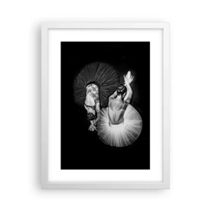 Poster in white frmae - Yin and Yang - Ideal Balance - 30x40 cm