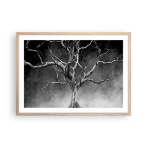 Poster in light oak frame - Primordial and Sacred - 70x50 cm