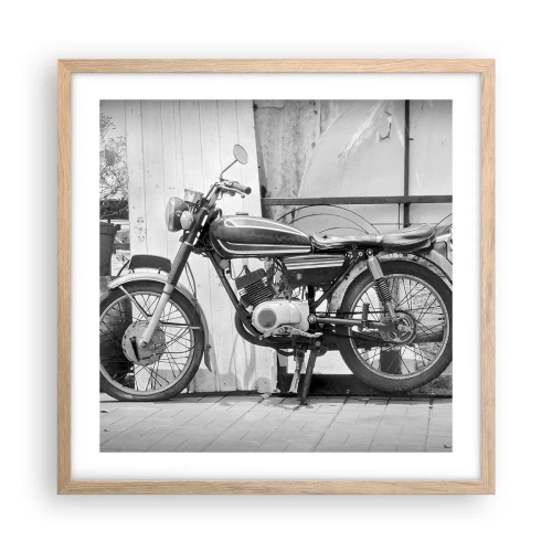 Poster in light oak frame - Classics above All - 50x50 cm